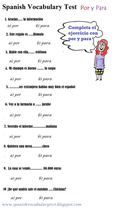 test in spanish